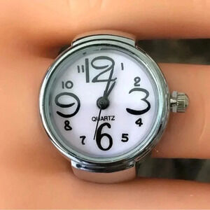 Light Purple & Silver Analog Stretch Ring Watch NWT